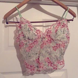Victoria’s Secret lace lingerie crop top M